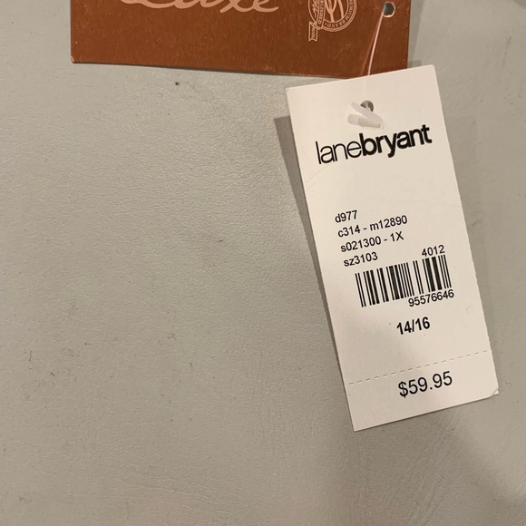 Lane‎ Bryant Black Drape Blouse - Picture 5 of 6